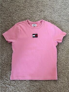Tommy Hilfiger Pink Tommy Jeans Logo Crewneck